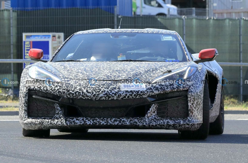 Hybrid Chevrolet Corvette being tested at the Nurburgring