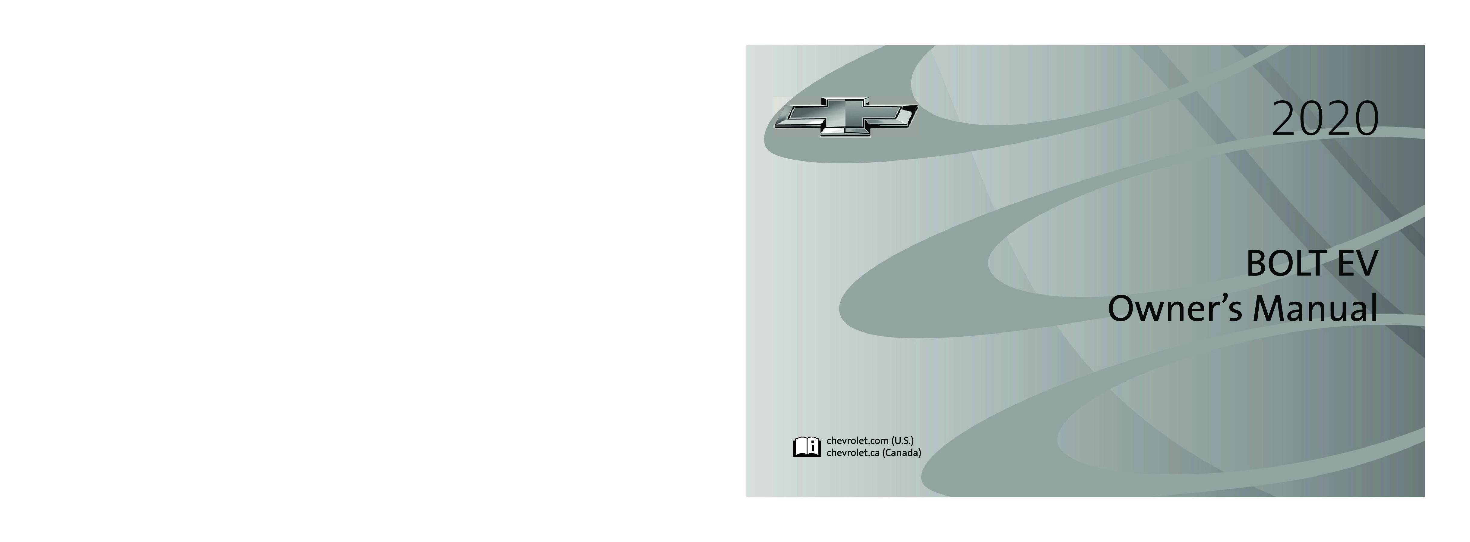 2020 Chevrolet Bolt EV Owner's Manual
